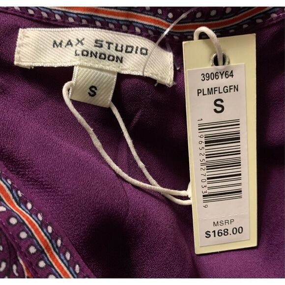 Max Studio Floral Balloon Sleeve A-line Dress - Picture 7 of 8